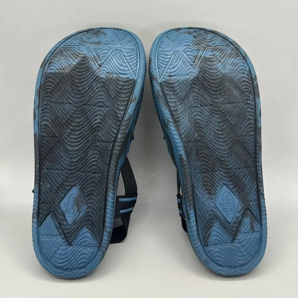 Chaco Chillos Closed Toe Sandals Clogs Mens Size 9 Blue Camo  Adjustable Strap